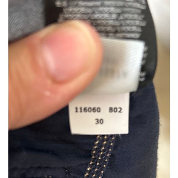 7 For All Mankind Womens 30 Kimmie Crop Blue Denim Jeans Whisker Faded Pant - Picture 7 of 9